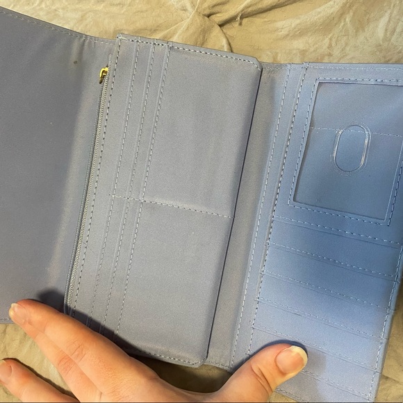 Blue wallet with bow - Picture 2 of 4